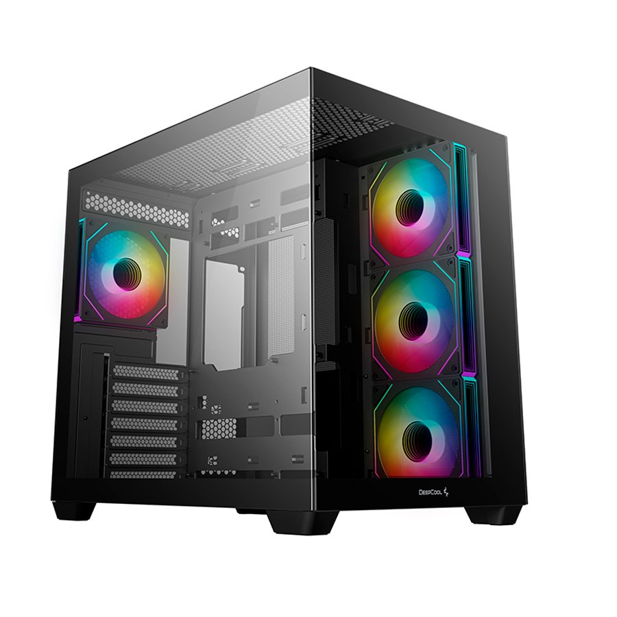 GABINETE GAMER DEEPCOOL CG530 4F BLACK - Imagen 2