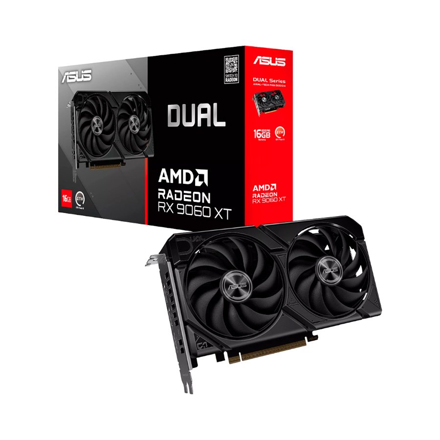 VIDEO RADEON RX 9060 XT 16GB ASUS DUAL OC