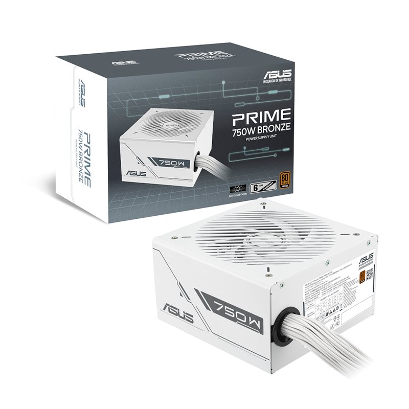 FUENTE ASUS PRIME 750W 80 PLUS BRONCE WHITE