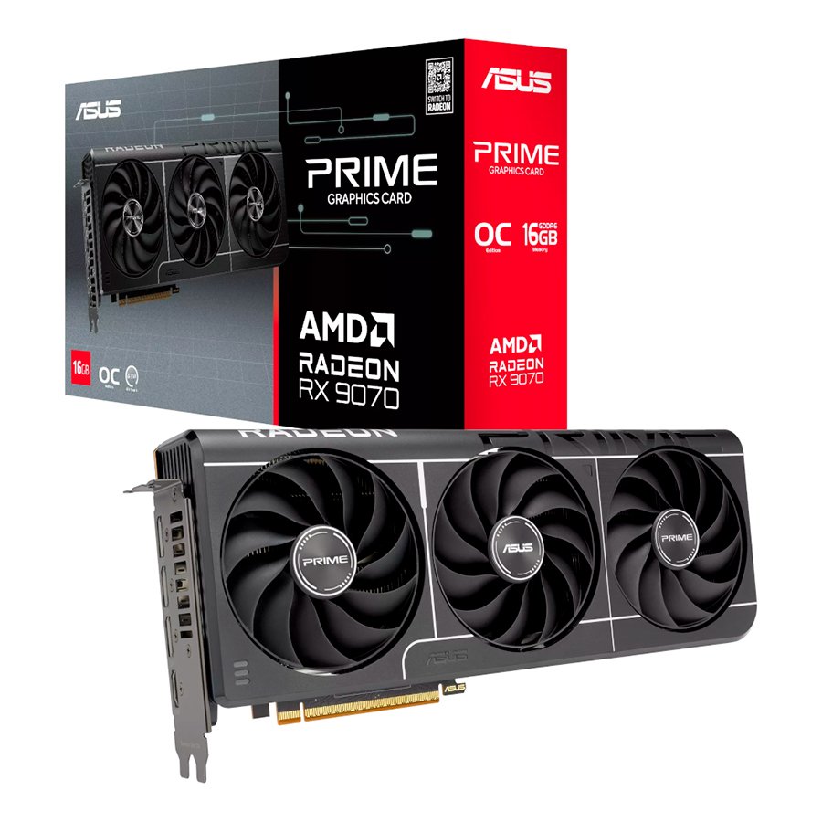 VIDEO RADEON RX 9070 16GB ASUS PRIME GAMING OC EVO