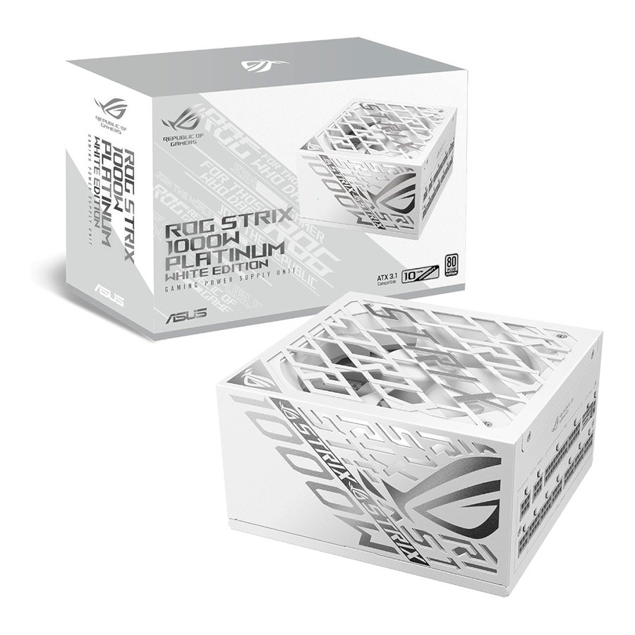 FUENTE ASUS STRIX 1000W 80 PLUS ROG PLATINUM WHITE