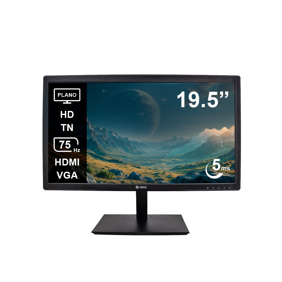 MONITOR TEROS 19 TE-1916S TN HD 1600X900 75HZ 1MS FICHA USA