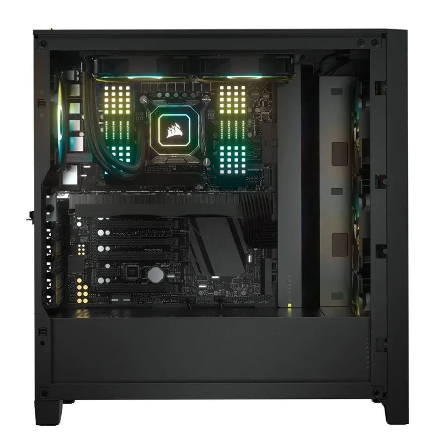 Caja para Computadora Corsair iCUE 4000X RGB RGB ATX -Negro