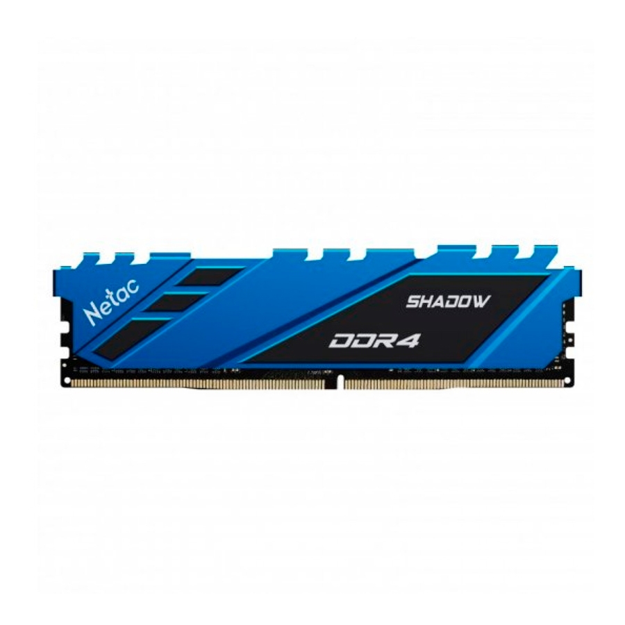 MEMORIA NETAC SHADOW DDR4 3200 8GB C16 BLUE | Katech Hardware Store