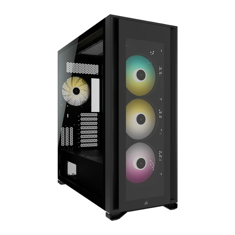 GABINETE CORSAIR ICUE 7000X RGB TG ATX BLACK 4 FANS RGB