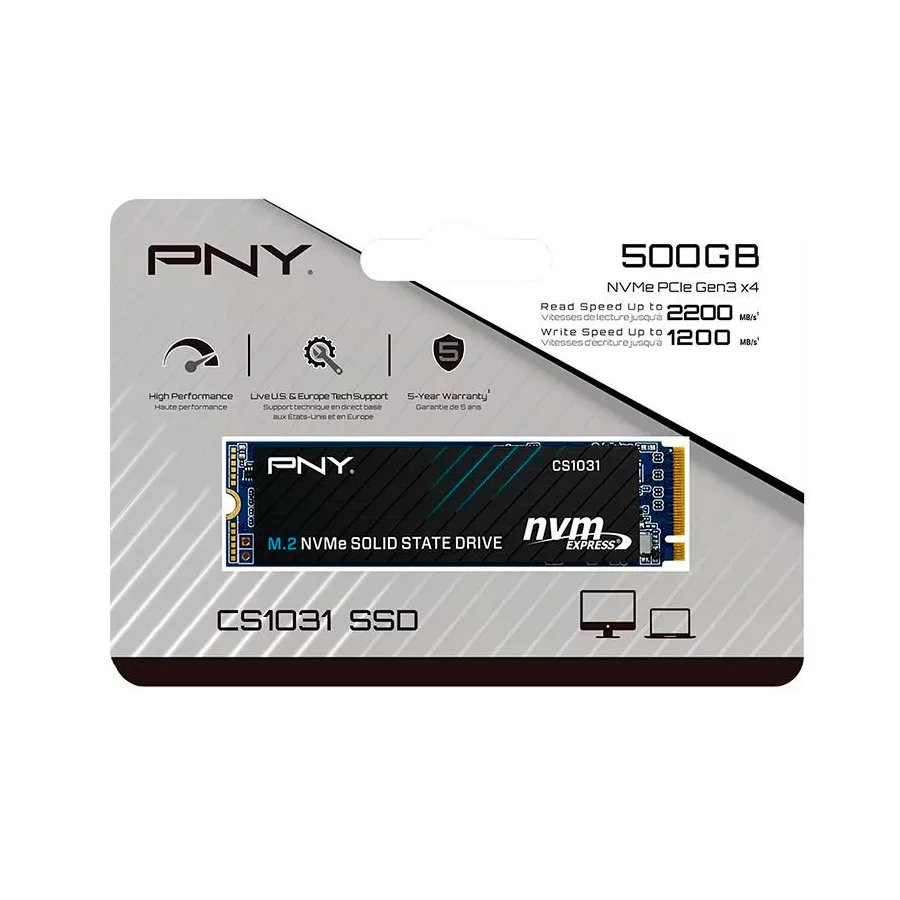 DISCO SSD 500GB PNY CS1031 M2 NVME