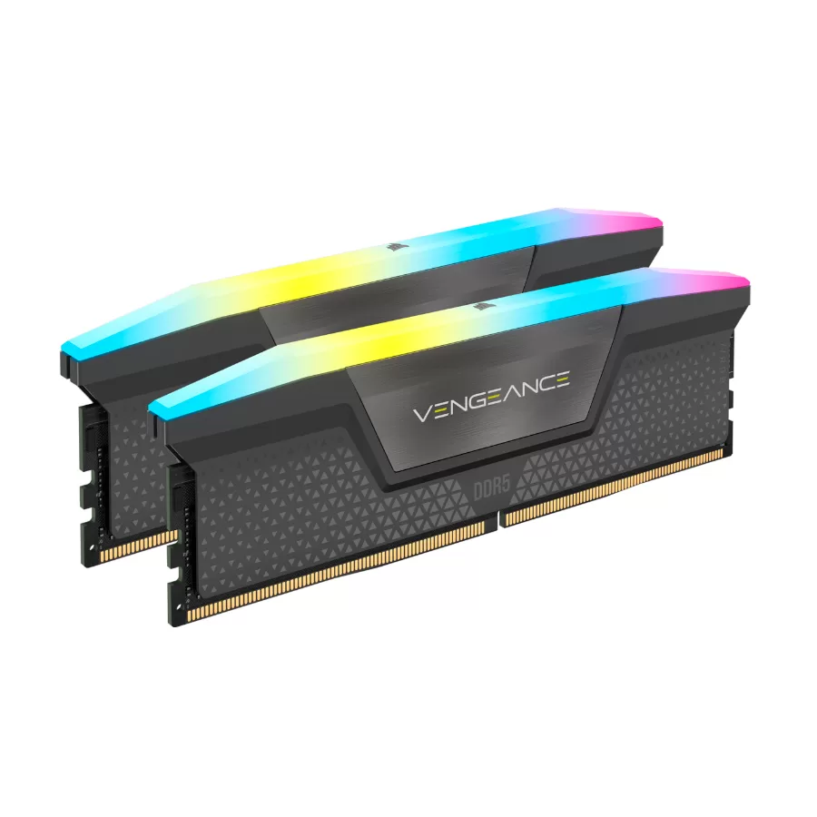 MEMORIA RAM 32GB (2X16) DDR5 5600 CORSAIR VENGEANCE BLACK RGB AMD EXPO