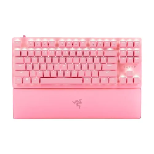 TECLADO RAZER HUNTSMAN V2 TENKEYLESS OPTICAL SWITCH RED QUARTZ ED. US LAYOUT