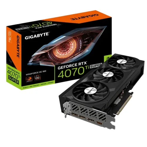 VIDEO GEFORCE RTX 4070 TI SUPER 16GB GIGABYTE WINDFORCE OC