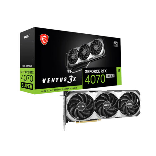 VIDEO GEFORCE RTX 4070 SUPER 12GB MSI VENTUS 3X OC