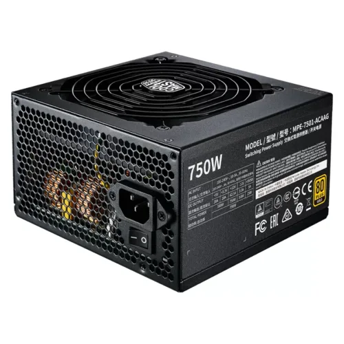 FUENTE COOLERMASTER MWE GOLD V2 750W 80PLUS - Imagen 2