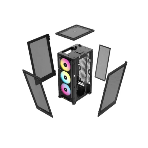 GABINETE CORSAIR 2000D RGB AIRFLOW BLACK - Imagen 5